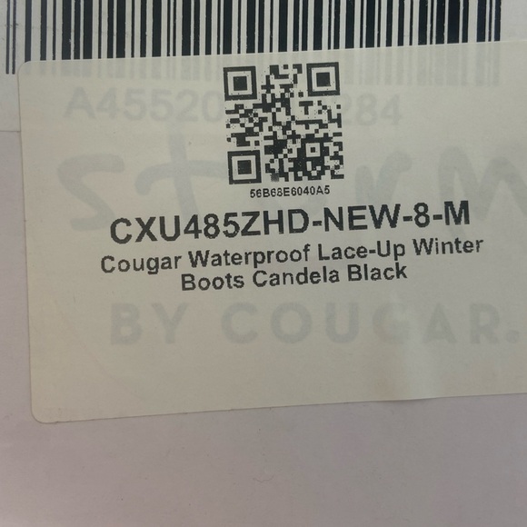 New Storm By Cougar Waterproof Lace-up Candela Winter Boots Black Womens Size 8 - Picture 9 of 9